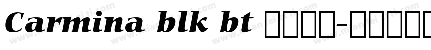 Carmina blk bt 常规斜体字体转换